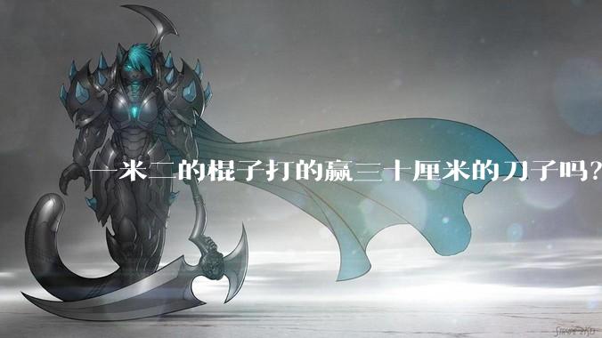 一米二的棍子打的赢三十厘米的刀子吗？